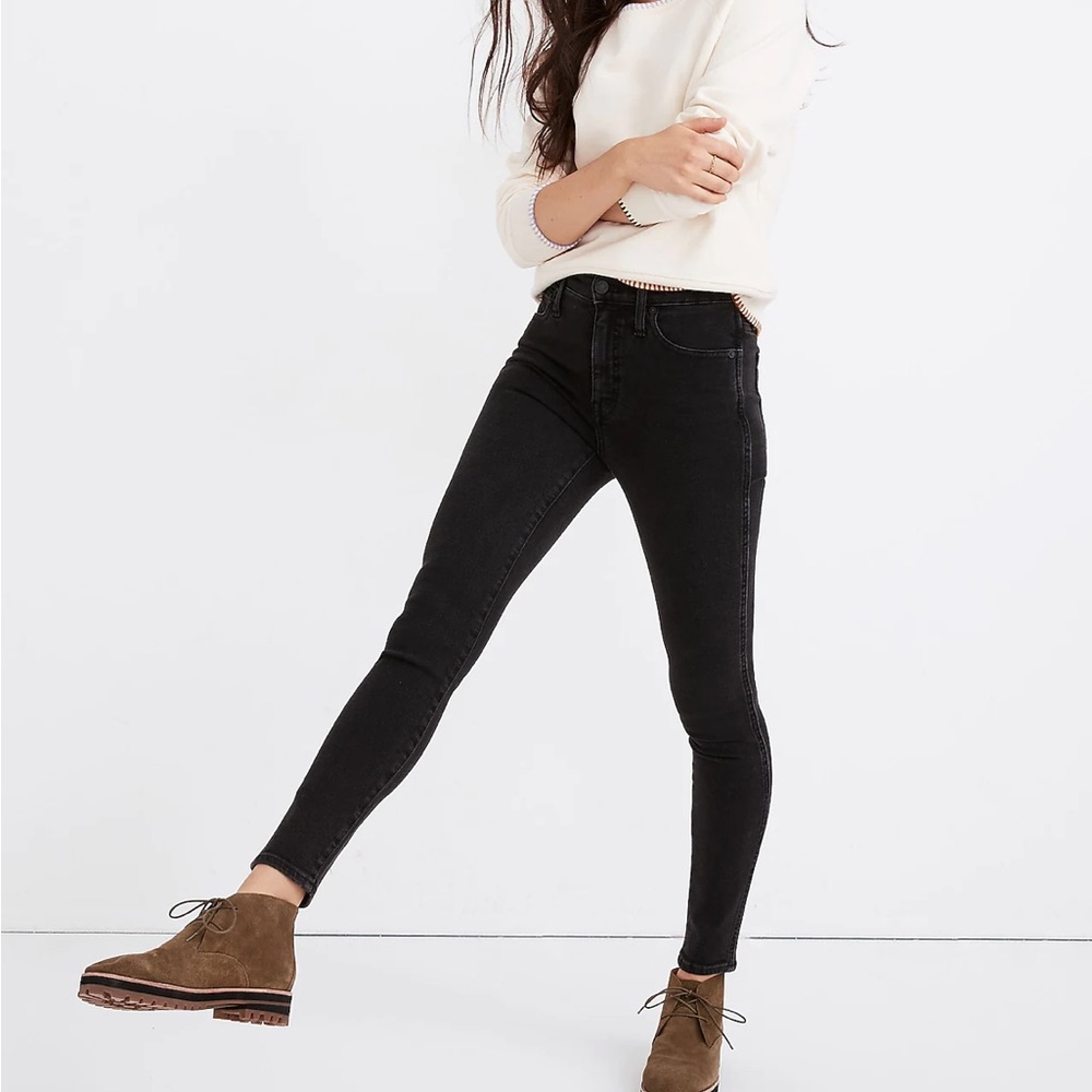 Madewell 10" High-Rise Skinny Jeans‎ in Starkey Wash sizs 28